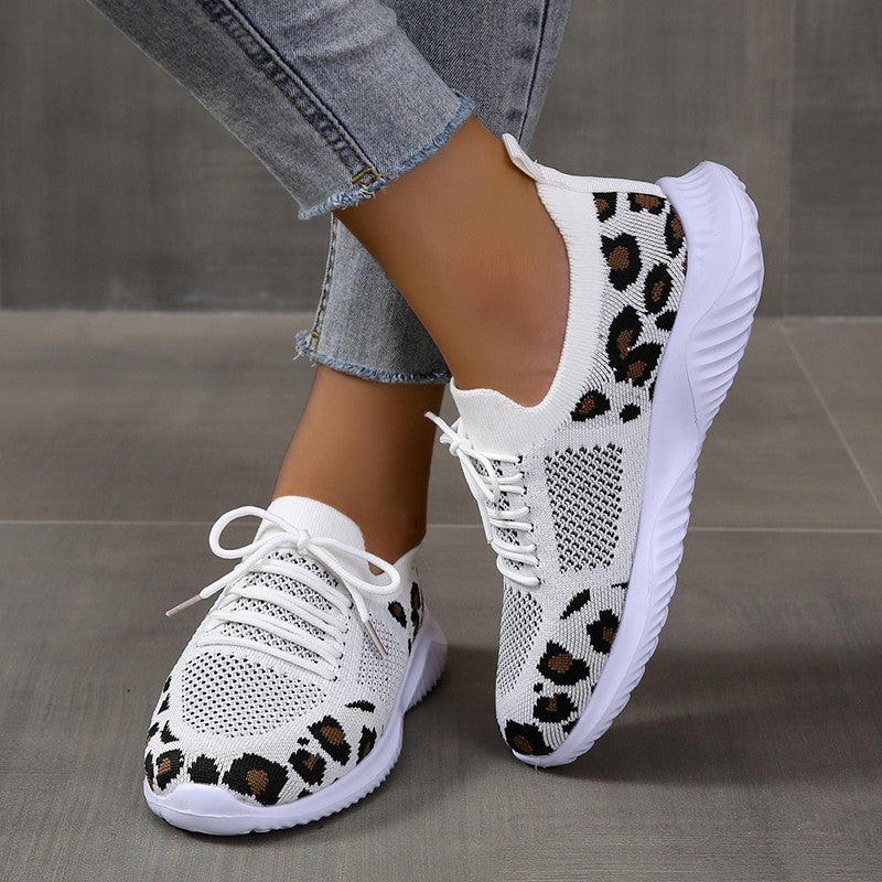 Damen modische Sneakers mit atmungsaktivem Mesh-Obermaterial und rutschfester Sohle EB