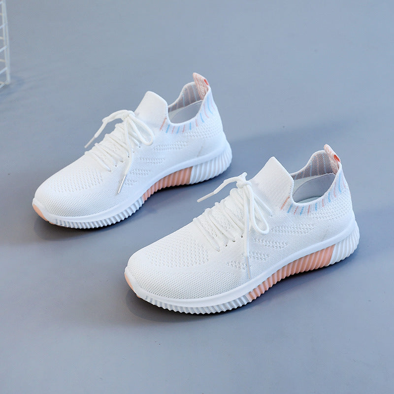 Damen Atmungsaktive Freizeit-Sneaker mit elastischem Einstieg und rutschfester Sohle EB