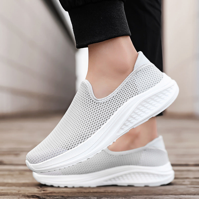 Herren nan atmungsaktiver Netz-Sportschuh mit Schlupfform und stoßdämpfender Laufsohle EB
