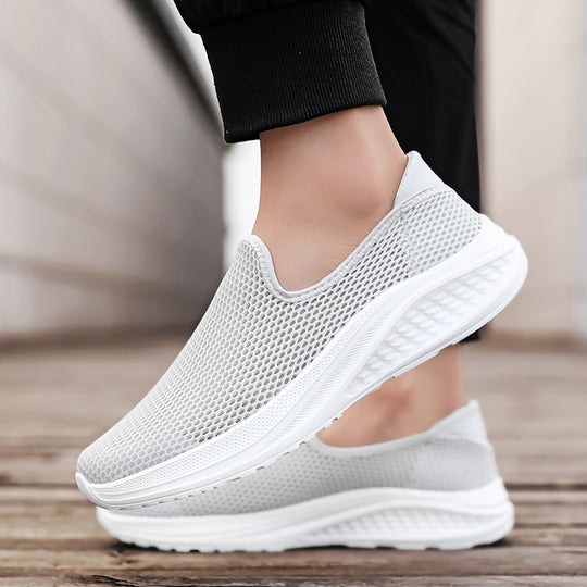 Herren nan atmungsaktiver Netz-Sportschuh mit Schlupfform und stoßdämpfender Laufsohle EB