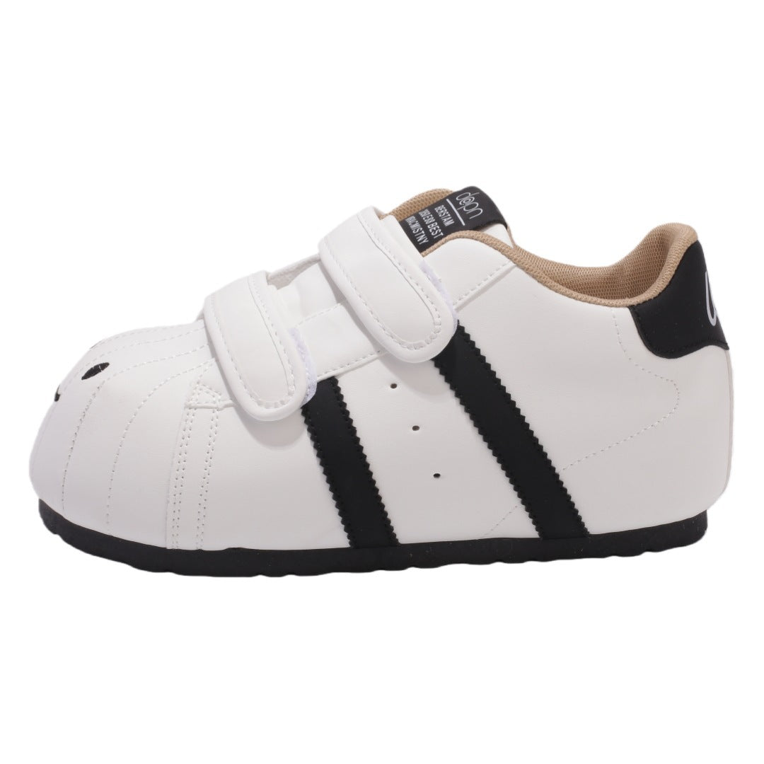 Damen Bequeme Sneaker mit Klettverschluss und sportlichem Design EB