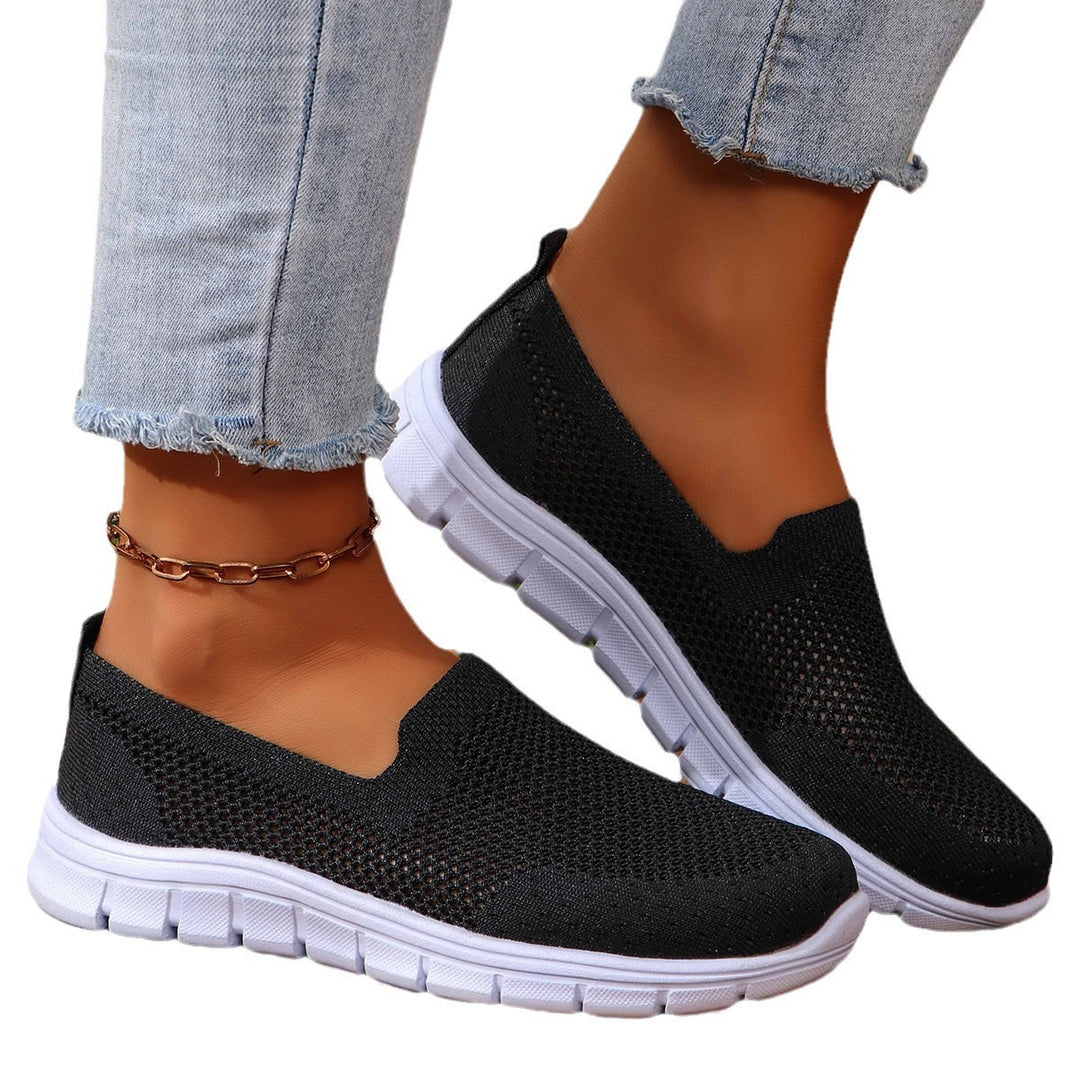 Damen Slip-On Freizeitschuhe mit atmungsaktiver Netzstruktur EB