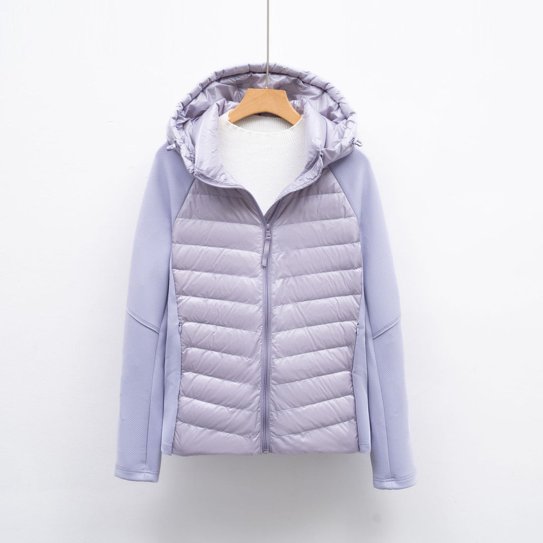 Damen vielseitige Hybridjacke mit Kapuze EB