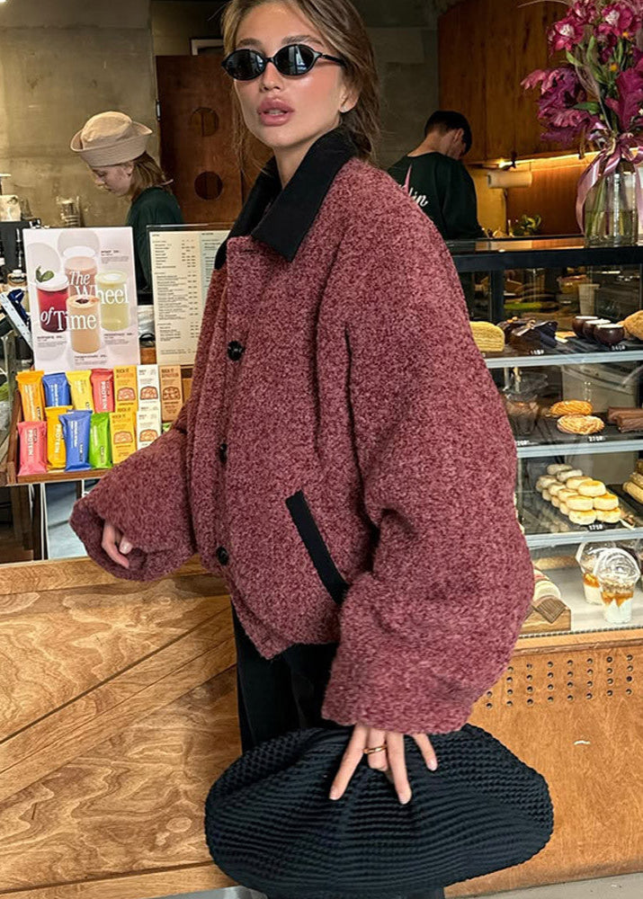 EB | Teddy Bouclé Jacke - Schicker Oversized-Stil