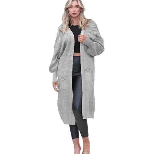 Damen Grobstrickcardigan mit tiefen Taschen und lässiger Passform EB