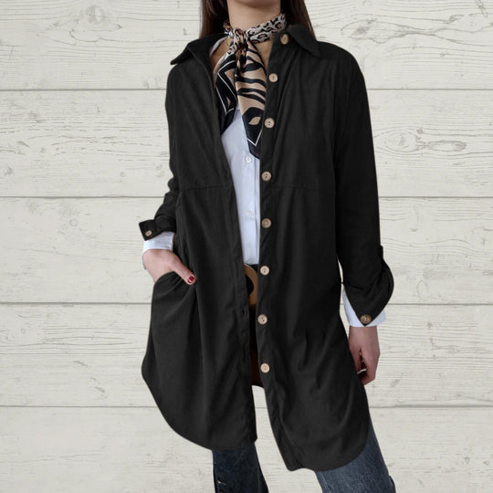 Damen Oversized Hemdkleid mit klassischem Karomuster EB
