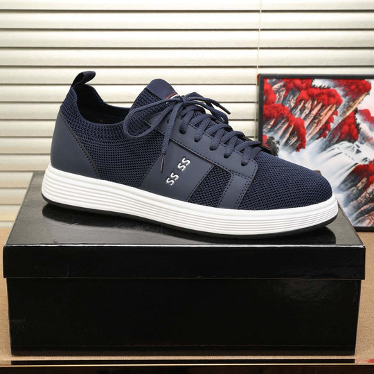 Damen Sportliche Mesh Sneakers mit atmungsaktiver Struktur und rutschfester Sohle EB