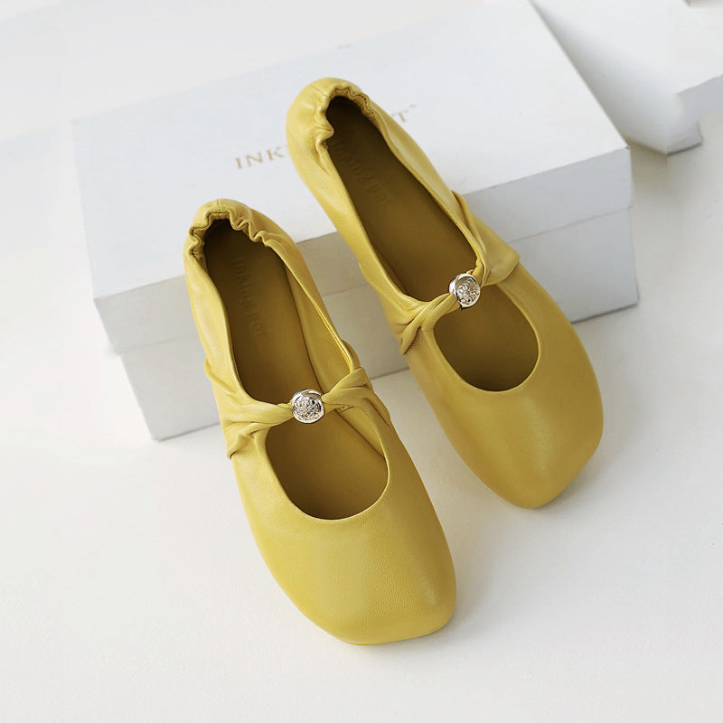 Damen Ballerinas mit dekorativem Schleifenakzent und lässigem Schnitt EB