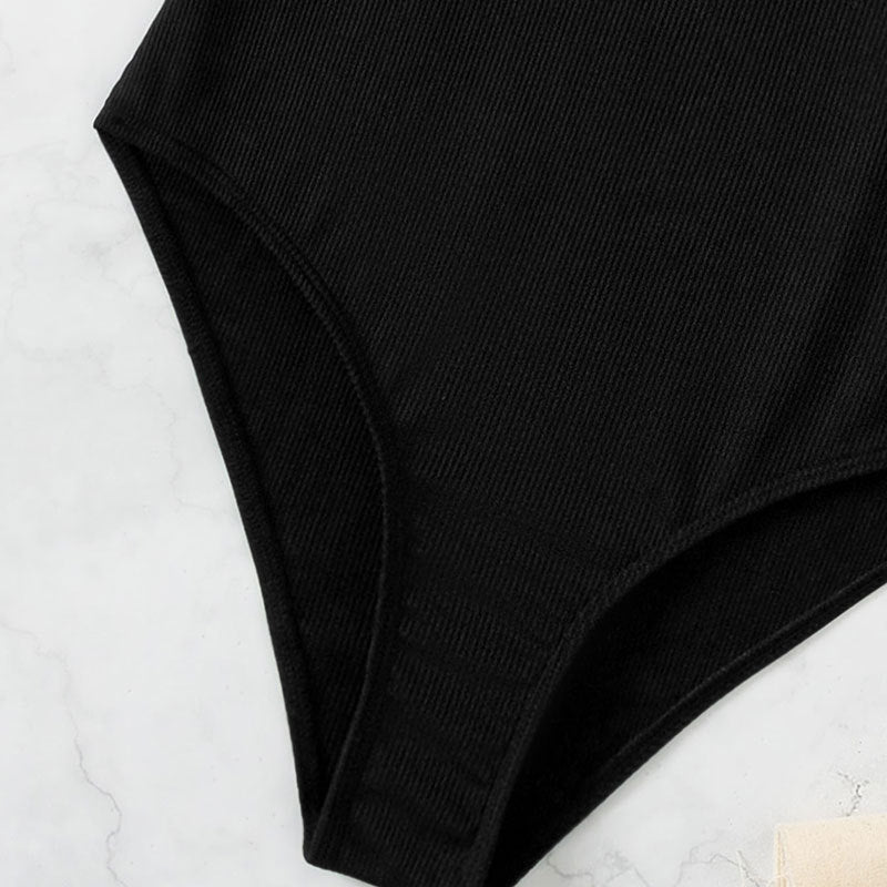 Damen Einteiler Badeanzug mit Rüschendesign EB