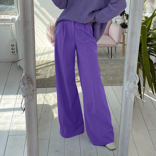Damen Weite Palazzo-Hose mit eleganter Taillierung und modischem Schnitt EB