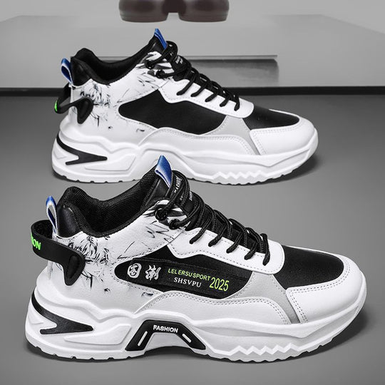 Damen Sportliche Chunky Sneakers mit modischem grafischen Design EB
