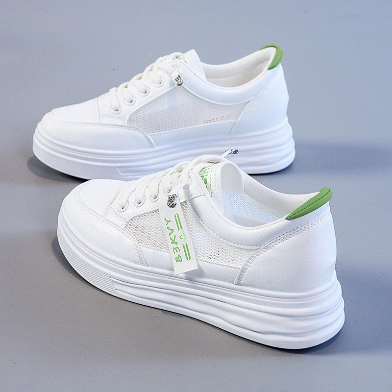 Damen sportliche Sneaker aus atmungsaktivem Material mit bequemer Dämpfung EB