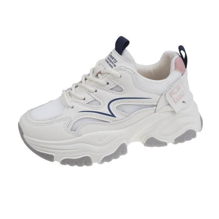 Damen sportliche Sneaker mit atmungsaktiver Mesh-Konstruktion und modischem Design EB