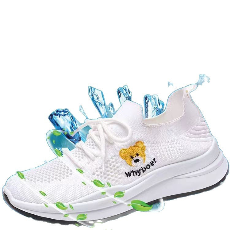 Damen Sportliche Sneaker mit atmungsaktivem Obermaterial und komfortablem Schuhdesign EB