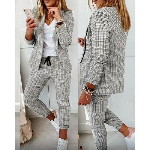 Damen Blazer und Hose Set EB