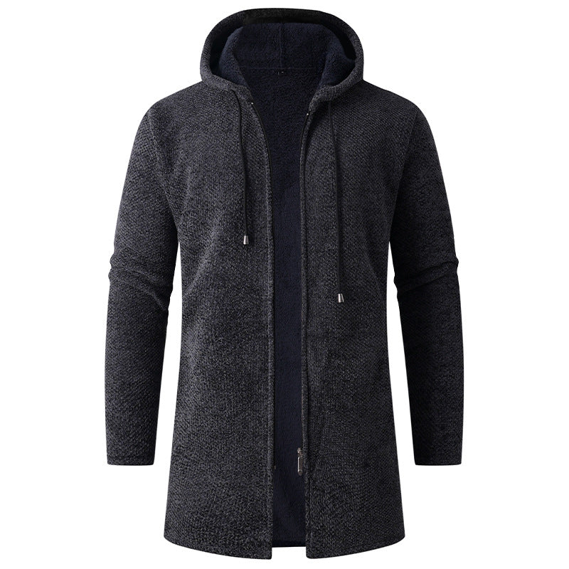 Herren lässige Kapuzenjacke mit weichem Innenfutter EB