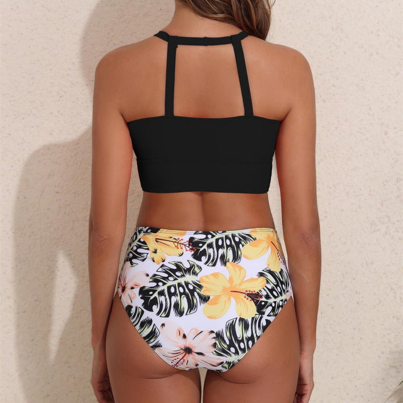 Damen Sportliches High-Waist Bikini-Set EB