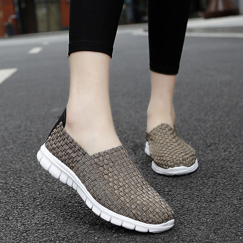 Damen Atmungsaktive Slip-On Sneakers mit flexiblem und leichtem Design EB
