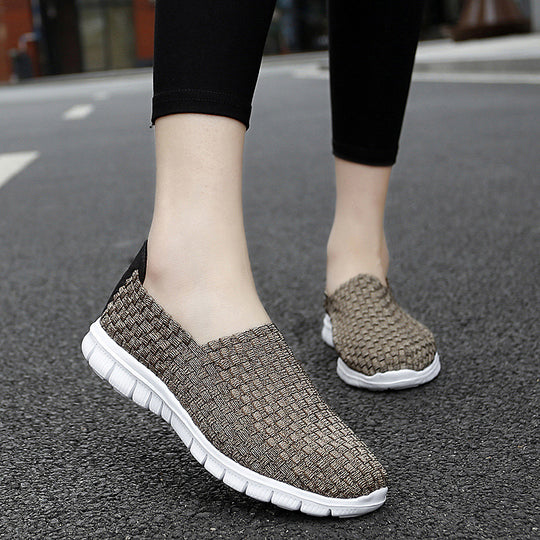 Damen Atmungsaktive Slip-On Sneakers mit flexiblem und leichtem Design EB