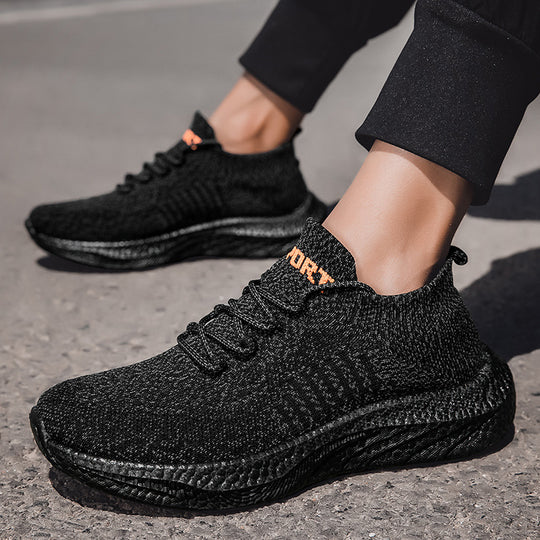 Damen Sportliche High-Top Sneakers mit atmungsaktivem Netz-Obermaterial EB