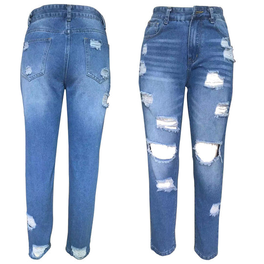 Damen destroyed Boyfriend Jeans EB