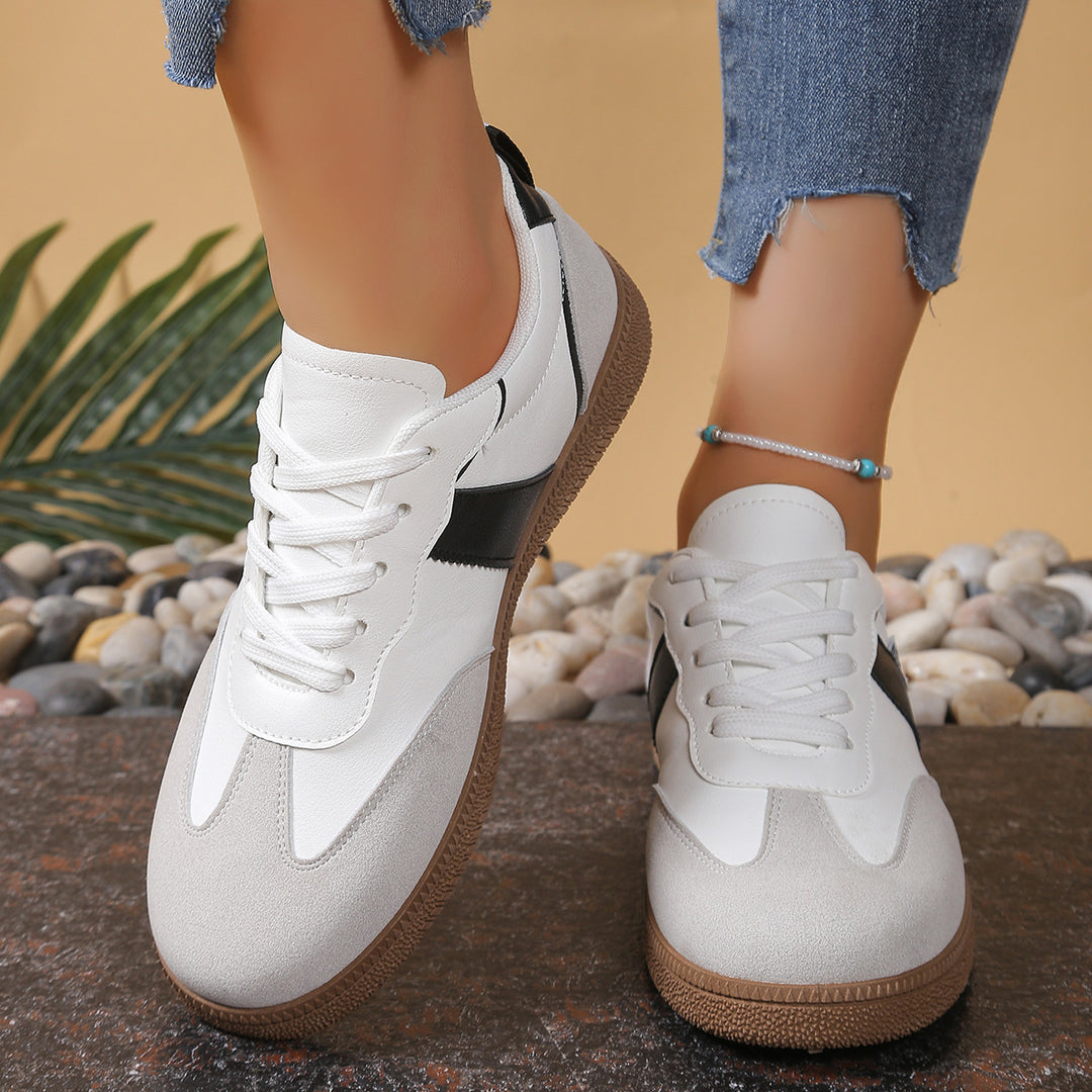 Damen Komfortable Sneaker mit strukturiertem Obermaterial und atmungsaktiver Sohle EB