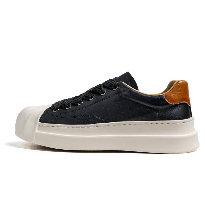Damen Schnür-Sneaker mit luxuriösem Leder und markantem Design EB