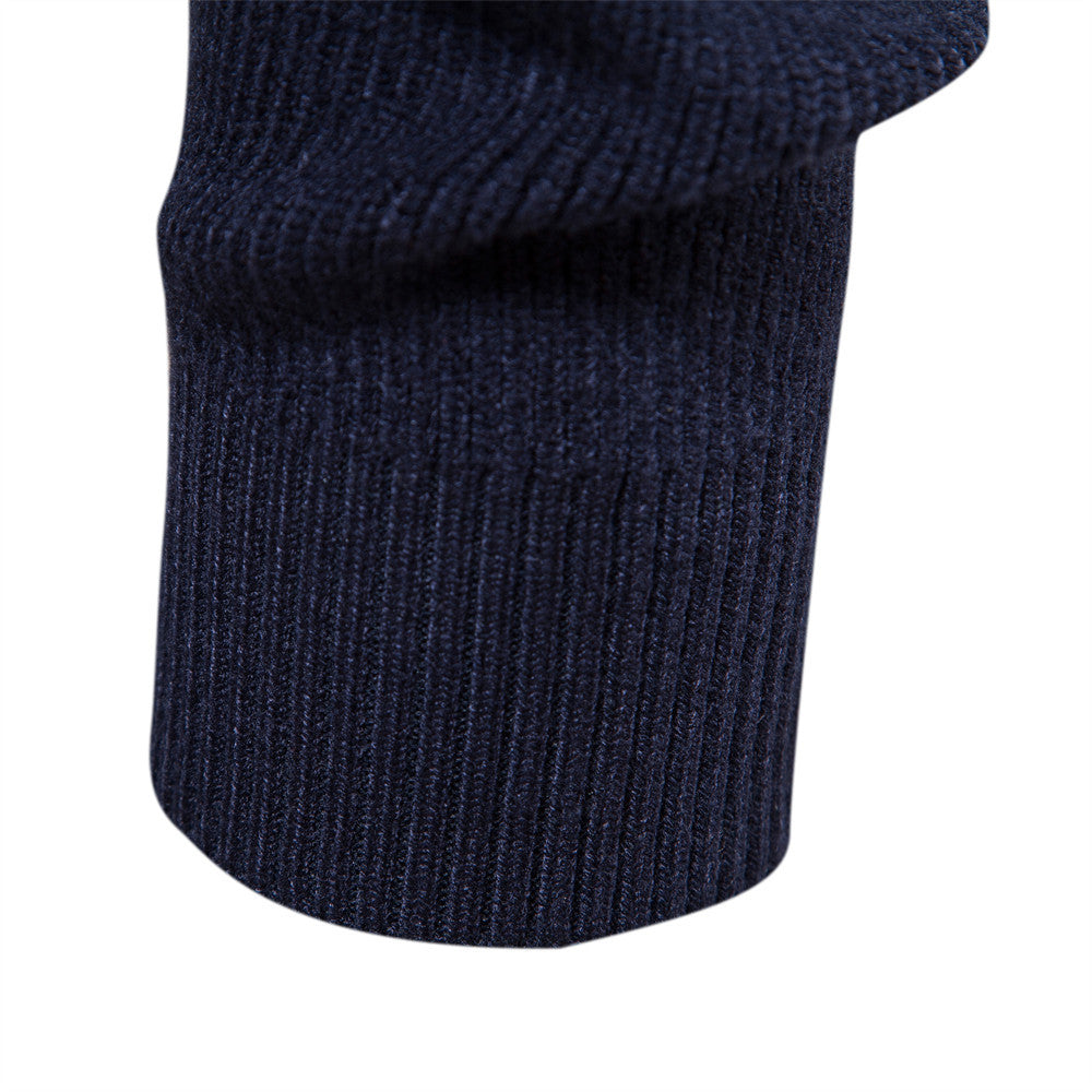 Herren Strickjacke mit modischem Stehkragen und Reißverschluss EB