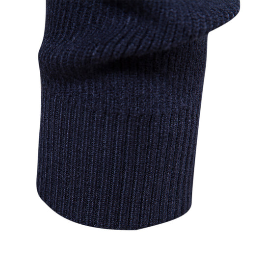 Herren Strickjacke mit modischem Stehkragen und Reißverschluss EB