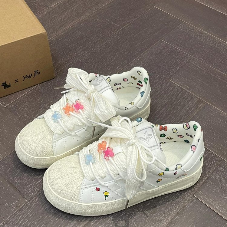 Damen Sneakers mit verspieltem Dekor und atmungsaktiver Innenausstattung EB