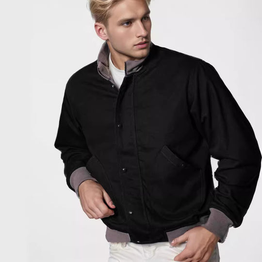 Herren elegante Übergangsjacke mit hohem Kragen EB
