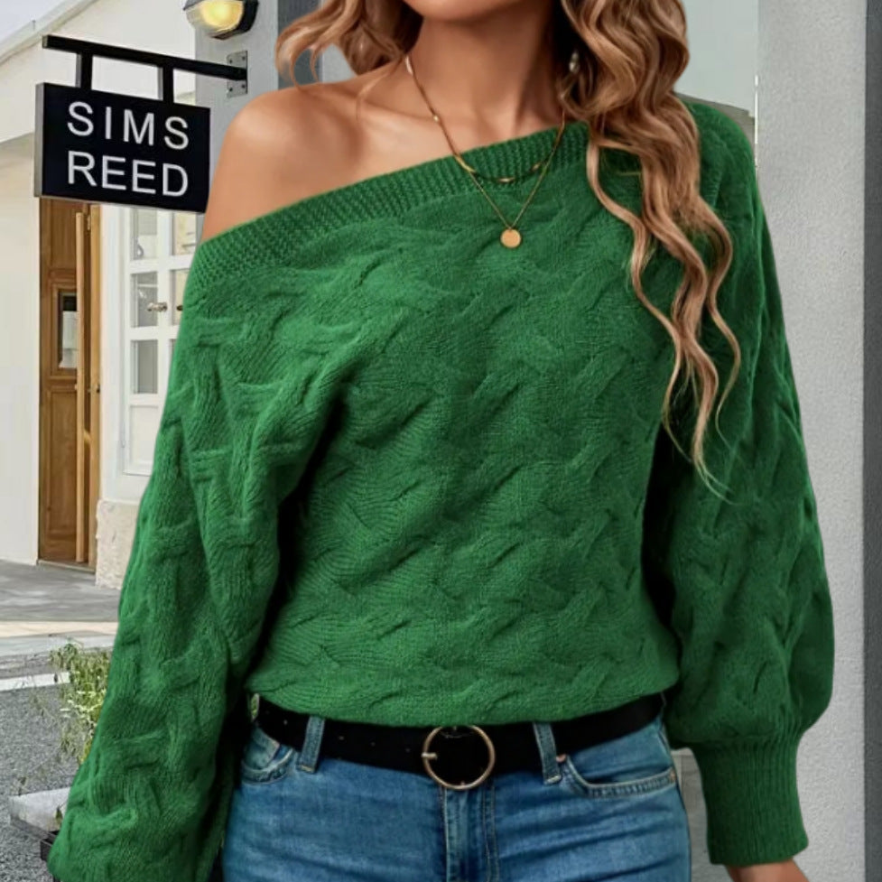 Damen Oversized Strickpullover mit strukturiertem Design EB