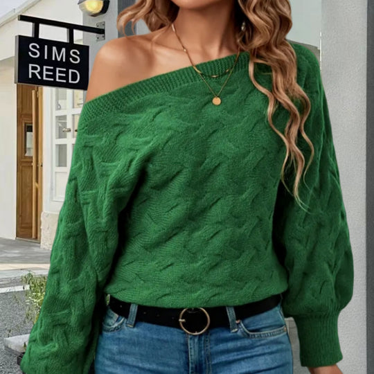 Damen Oversized Strickpullover mit strukturiertem Design EB