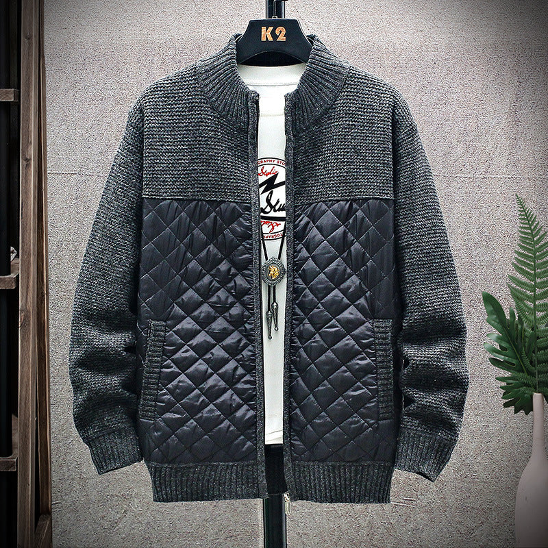 Herren gesteppte Freizeitjacke mit strukturiertem Obermaterial EB