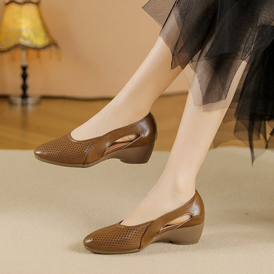 Damen komfortable und elegante Ballerinas mit atmungsaktivem Obermaterial EB