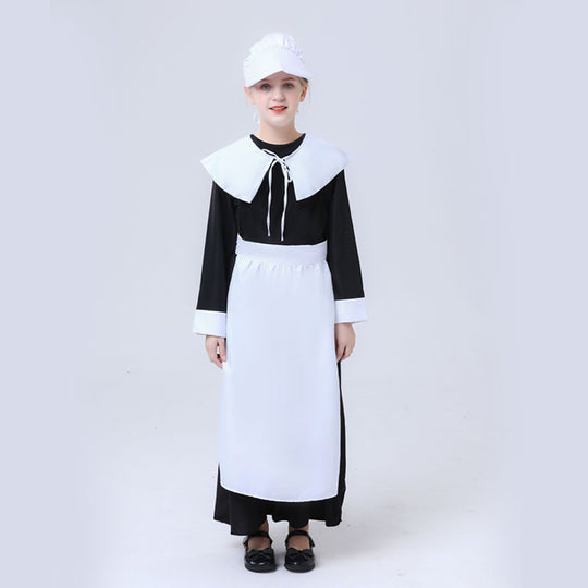 Mädchen nostalgisches Dienstmädchen Kostüm EB