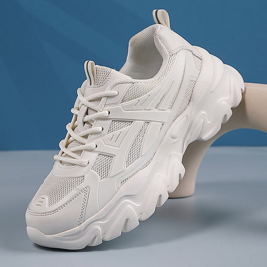 Damen Sportliche Sneakers mit atmungsaktivem Mesh-Obermaterial und stoßdämpfender Sohle EB