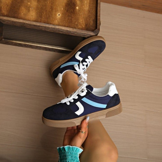 Damen Modische Sneaker mit bequemer Sohle EB
