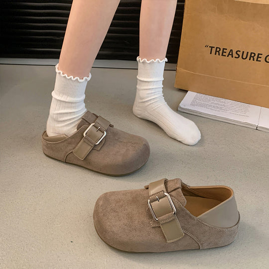 Damen Clogs mit verstellbarer Schnalle und weichem Innenfutter EB