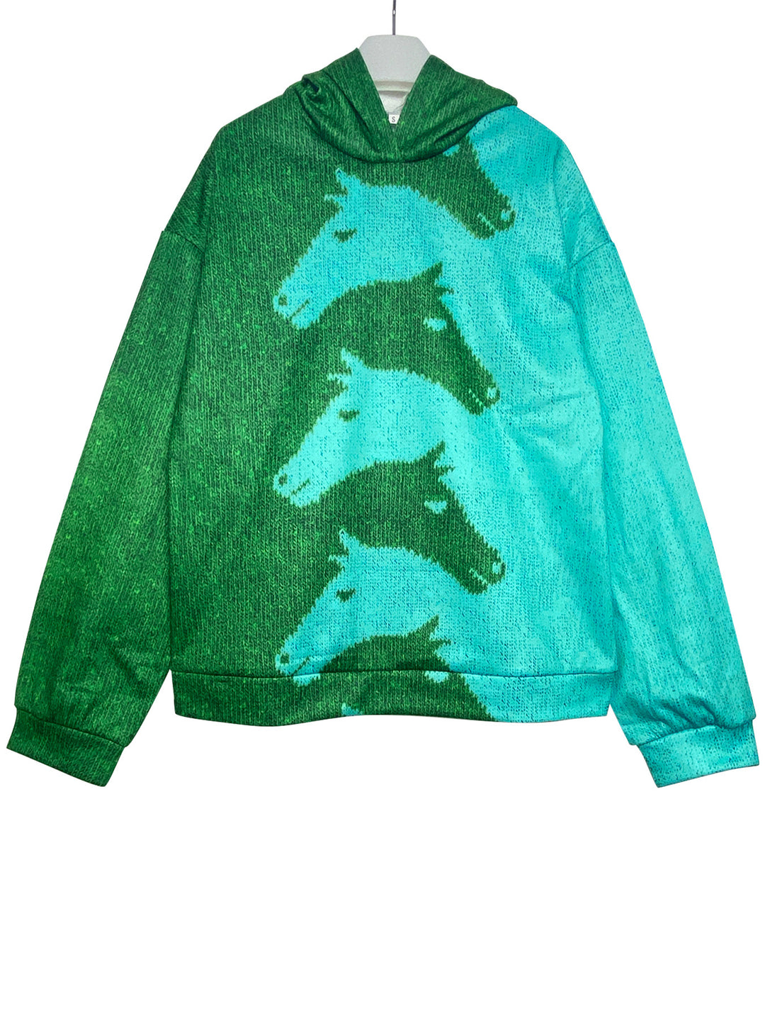 Damen Gemütlicher Hoodie mit Pferdemotiv EB