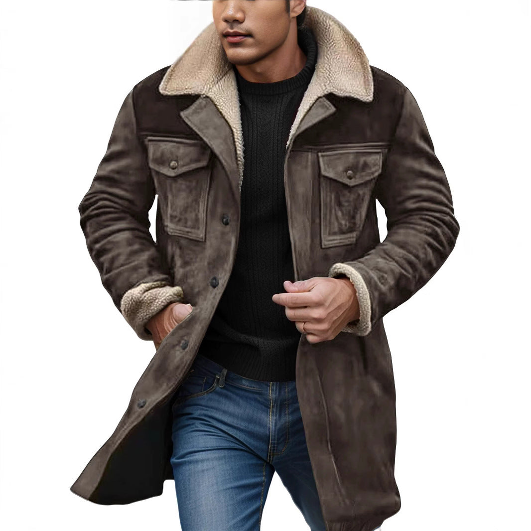 Herren Warm gefütterte Modische Jacke EB