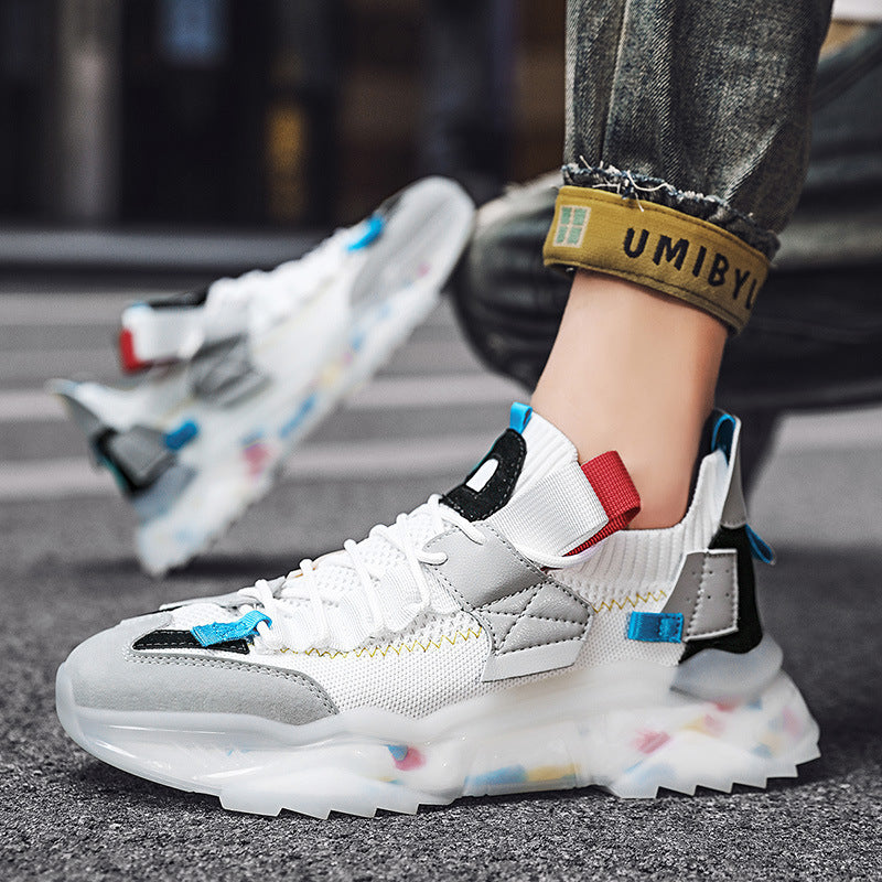 Damen Modische Outdoor-Sneaker mit atmungsaktiver Mesh-Oberfläche und rutschfester Sohle EB
