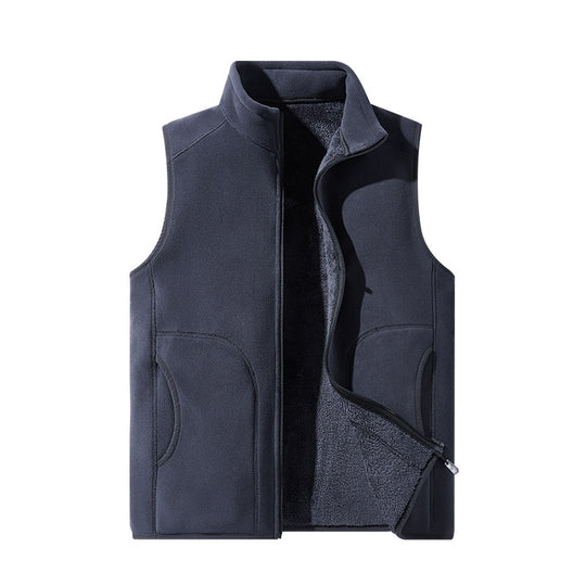 Damen leichte Microfleece-Weste mit durchgehendem Reißverschluss, hohem Stehkragen und weicher Teddyinnenlage EB