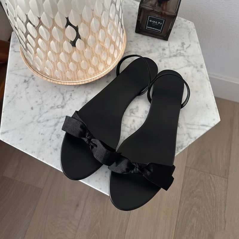 Damen Zehentrenner-Sandalen mit elegantem Knotendesign EB
