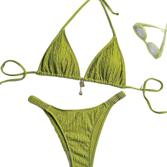 Damen Triangel-Bikini mit raffinierten Rüschen EB