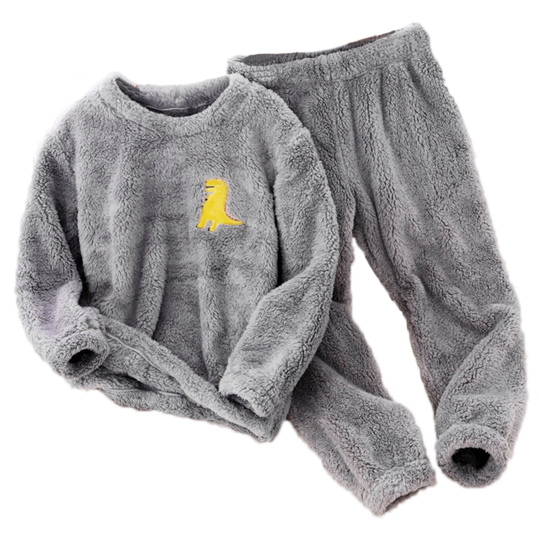 Damen Flauschiges Lounge-Set mit niedlichem Tiermotiv EB