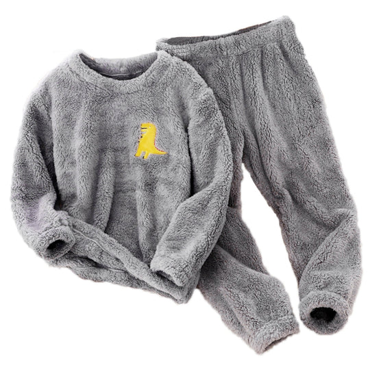 Damen Flauschiges Lounge-Set mit niedlichem Tiermotiv EB