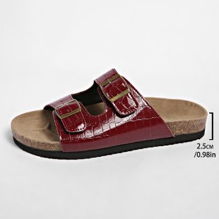 Damen Clogs mit verstellbaren Doppelschnallen EB