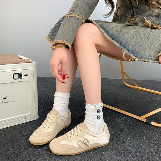 Damen Sportliche Sneakers mit hochwertigem Wildleder und ergonomischem Design EB