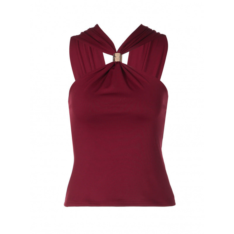 Damen Trägertop mit modischem Halter-Design und schmaler Passform EB